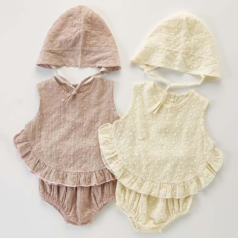 

Clothing Sets Baby Girl Clothes 2022 Summer Kids Infant For Born Girls Solid Tops Shorts Hat 3Pcs Outfits SetsClothing, 222q01