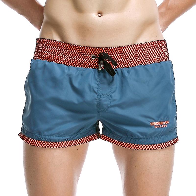 

Men' Shorts Men' Lined Mesh Run Pocket Casual Sweat Lining Fishnet Safety Swimwear Beach Pants Board ShortMen, Black