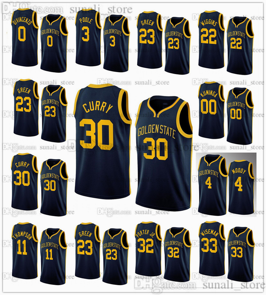 

2022-23 GoldenState''Warriors''nbas Navy Statement Basketball Jerseys Stephen Curry Klay Thompson Andrew Wiggins Draymond Green Poole Donte DiVincenzo Edition