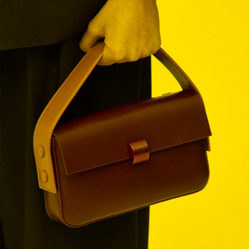 

Evening Bags Simple Design Women Handbag 2022 High-quality Single Shoulder Women's Bag Messenger BagEvening, Brown