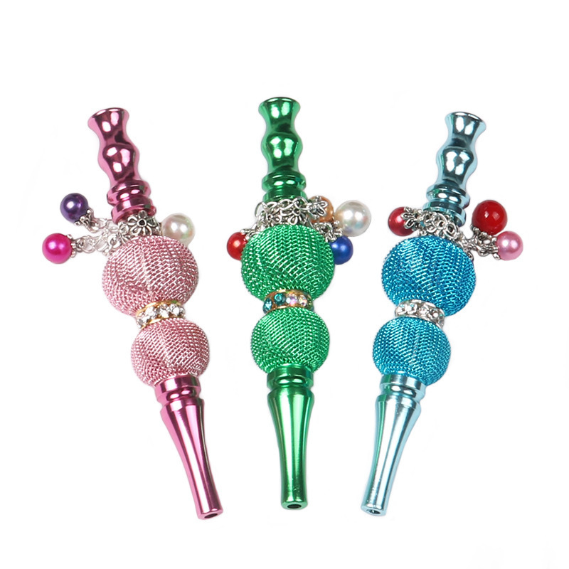 

spoon pipe Lantern holder spoon pipe multi-color detachable ferromagnetic metal pipe smoking set