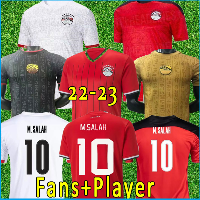 2021 2022 2023 Egypte Home Soccer Jersey Egypt 20 21 22 23 # 10 M.Salah de Foot Shirt A.