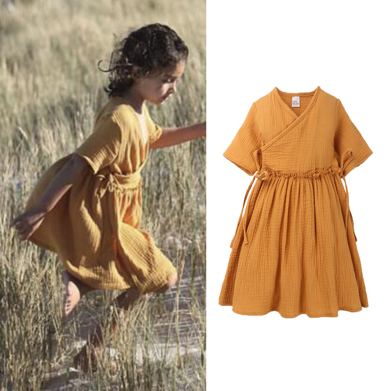 

Girls Dresses Solid Girl Dresses Summer Style Children's Clothing Dresses For Girl Vestido Infant Girl Clothes, White