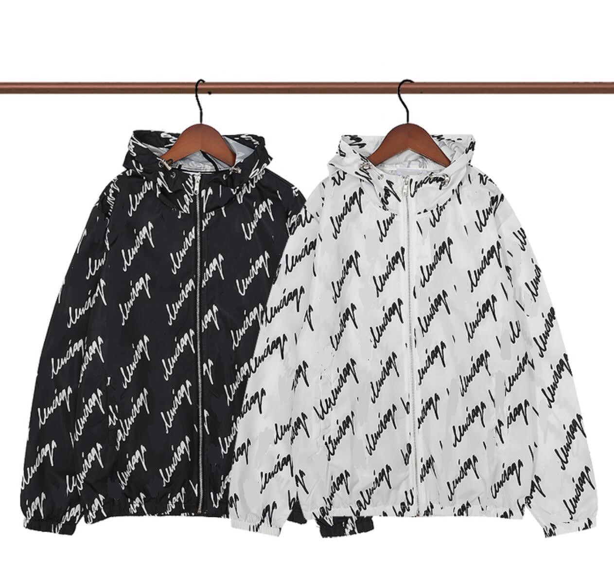 Designer Mens Brand Vestes Vêtements à capuche Men de peinture Ment de peinture Mateau de crème solaire imprimé Jacquard Vêtements Womens Long Ma