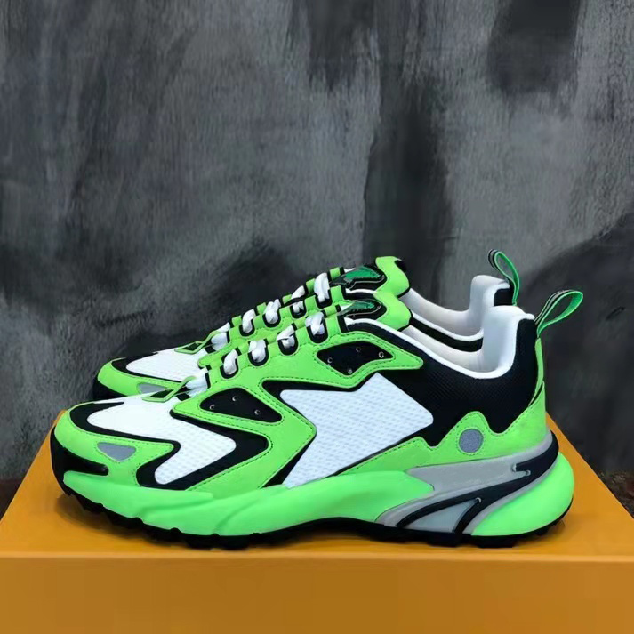 

Men's Runner Tatic Sneaker Running Shoes Designer Sneakers Breathable Mesh Textile Suede Calf Leather Luxury Trainer Comfortable Size 38-45, Customize