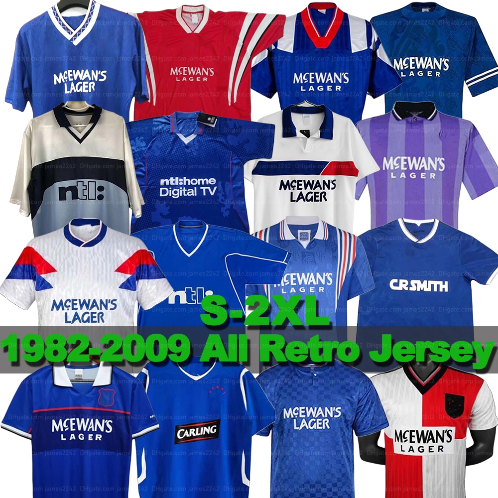 

Custom Glasgow Rangers Retro soccer jerseys GASCOIGNE 1982 1984 82 83 84 86 87 90 92 93 94 95 96 97 99 2001 02 03 MCCOIST ALBERTZ Classic vintage jersey men's football shirt, 1992-94