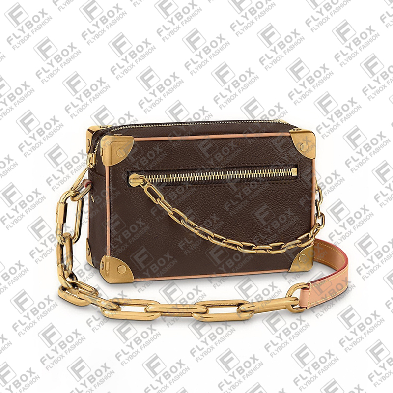 

Unisex Designer Luxury Fashion Vintage SOFT TRUNK Box Crossbody Shoulder Bags High Quality TOP 5A M68906 Messenger Bagss Purse Pouch Fast Delivery, Brown flower 1 / with dust bag