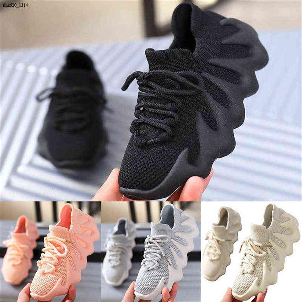 

Children Fashion Designer Shoes Boys Girls Cloud White Sneakers Toddler Little Big Kid Brand Trainers Dark Slate knit sports181R, Color 1