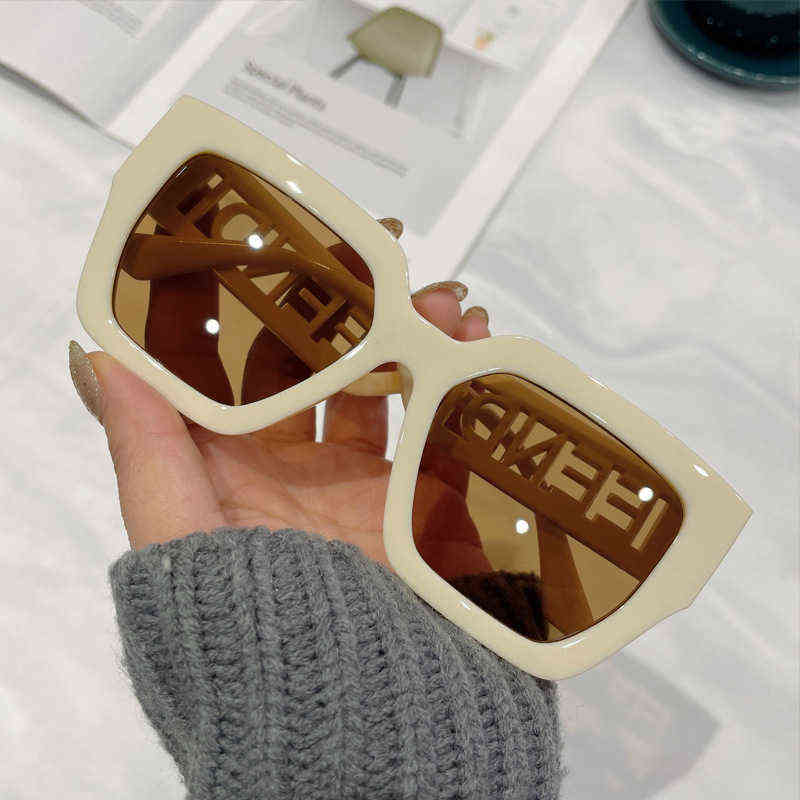 

Women's Summer Sunglasses with Round Face and Big Face 2022 New UV-proof Makeup Artifact Sunglasses Womens Fashion Y220427