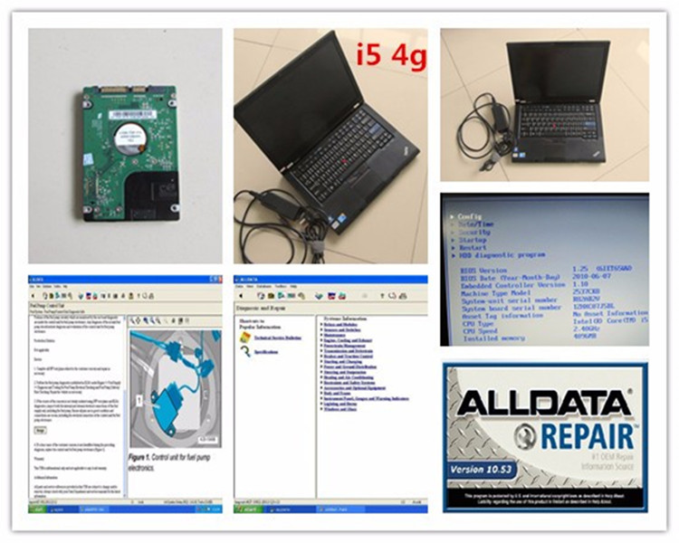 

Auto Software Repair tool Alldata 10.53 Atsg Newest Installed Version Hdd 1Tb Laptop t410 i5 4g Win7 diagnostic pc