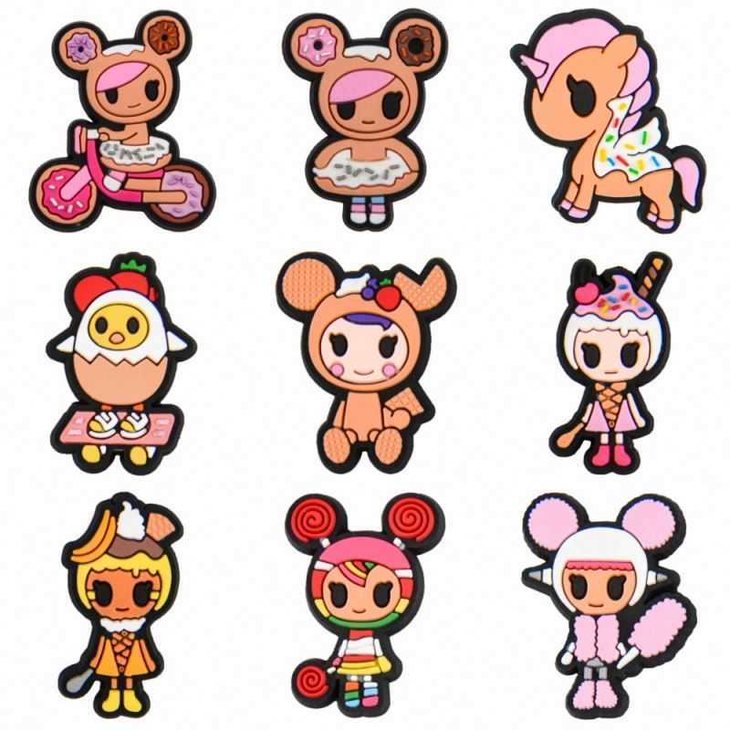 

Customized PVC Shoes Decorations Decor Accessories Women kids Custom Wholesale Designer Charm Black Clogs Shoe Croc Charms