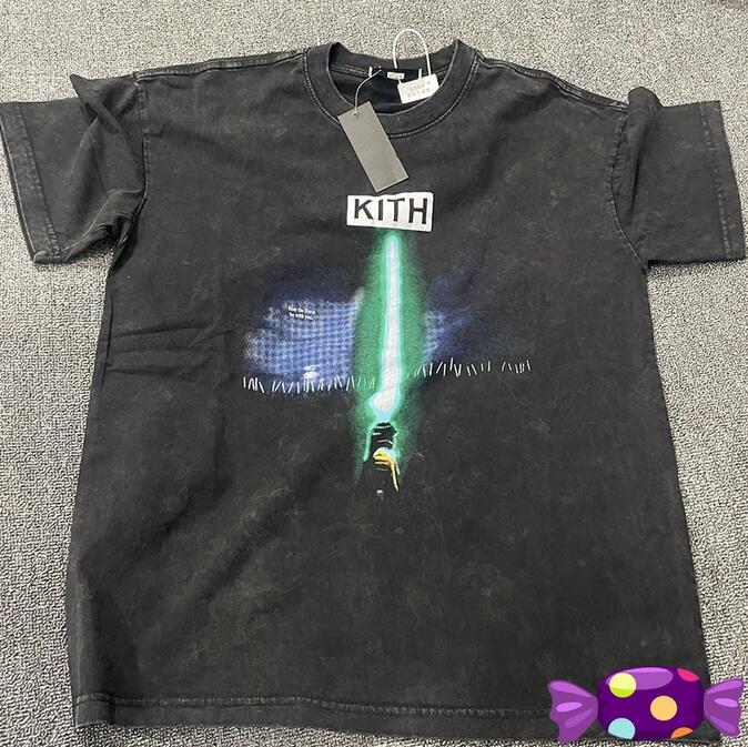

2022SS High Quality Washed T Shirt Men Women 1 Vintage Summer Style Fashion T-Shirt, Black