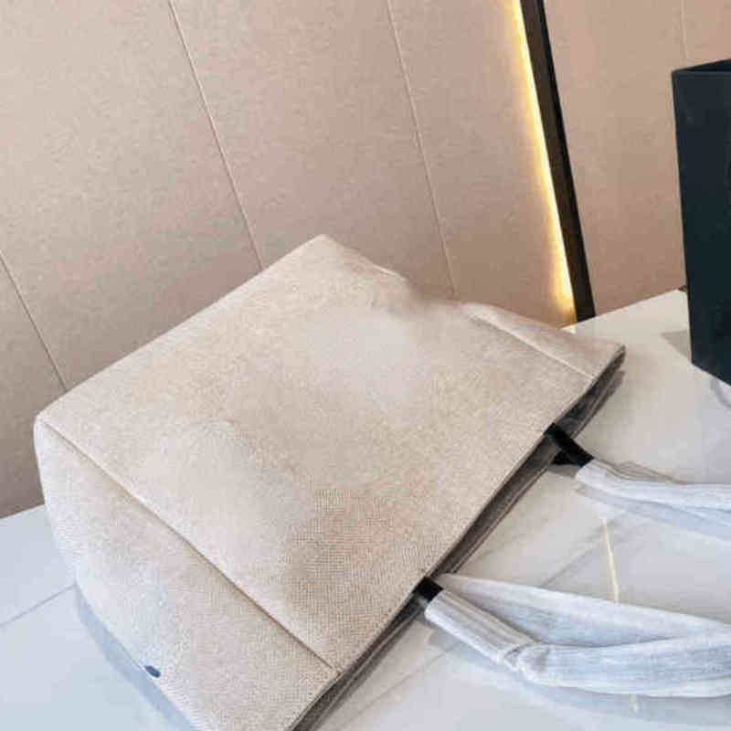 

Shoulder Bags Women Handbag Female White Canvas Fashion Tote Joker Leisure Large Capacity 211115