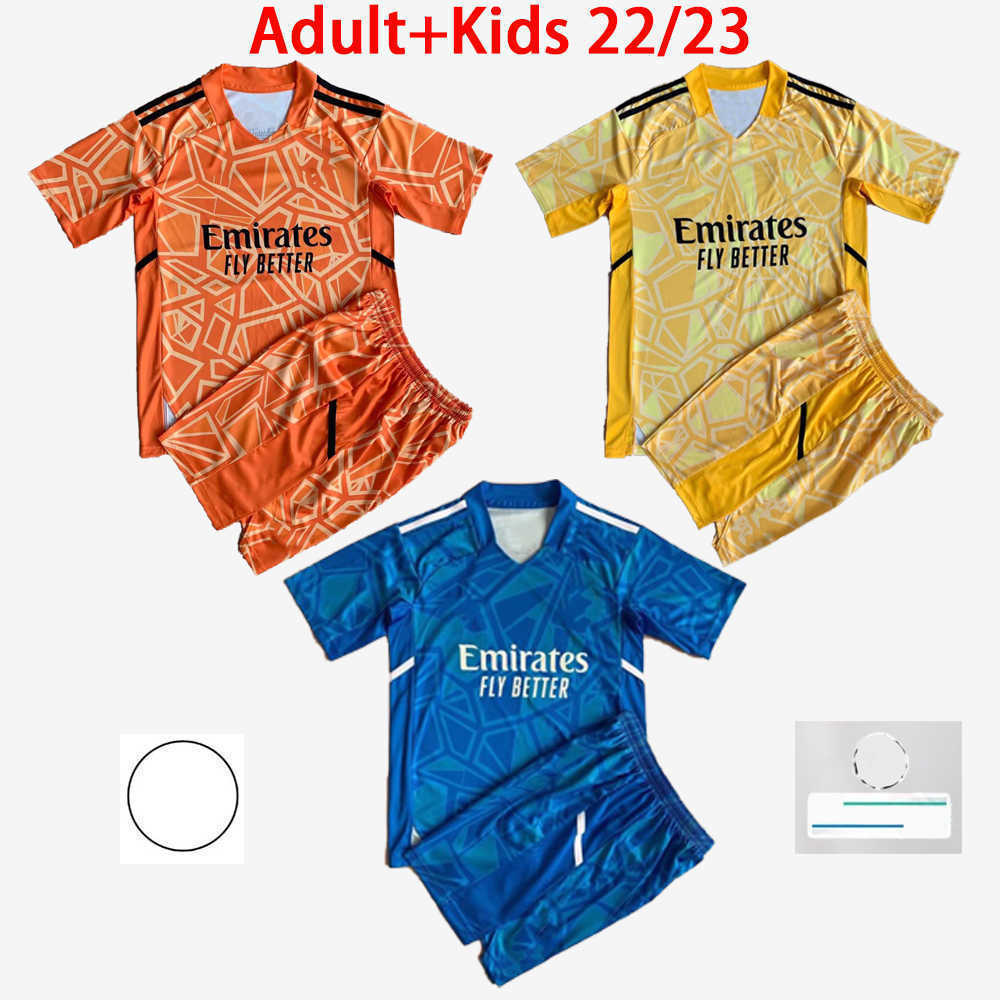 

Kids Kit Adult sets 2022 2023 goalkeeper soccer jerseys #32 RAMSDALE #1 LENO boys suit SAKA WHITE TAVARES SMITH ROWE PEPE THOMAS adults, Goalkeeper 22/23