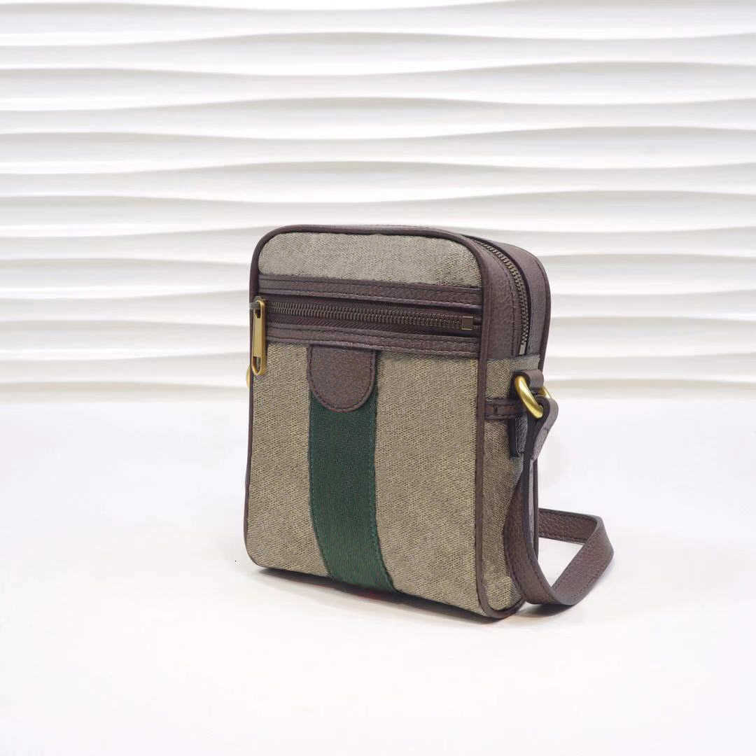 

two sizes messenger bags canvas brown leather mens shoulder with box s handbag crossbody bag 547926, Messenger bag with box