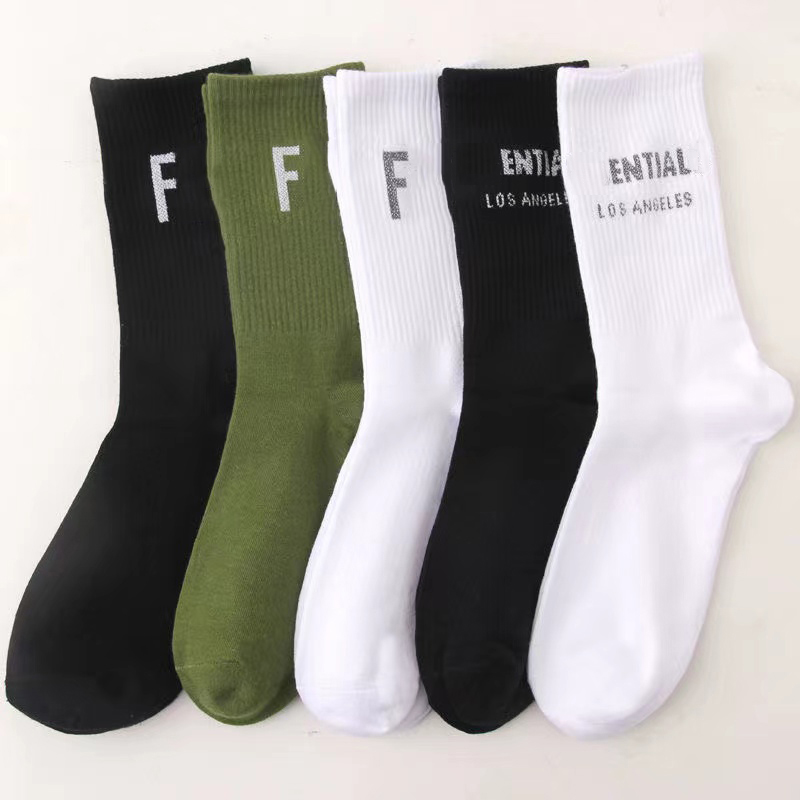 

Men's Socks Multicolor Fashion EF Designer Mens Socks Women Men High Quality Cotton All-match Classic Breathable Mixing Football Basketball Socks T230131, Black 2