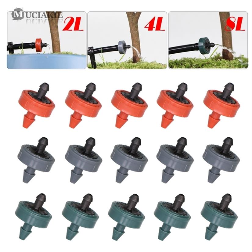 

MUCIAKIE 200PCS 2L 4L 8L Pressure Compensate Emitter Garden Drip Compensation Regulator Irrigation Steady Flow Drippers 201204296B, White