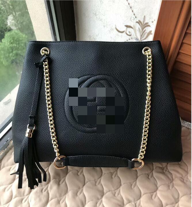 

Black Emboss leather Woman Shoulder bag Tassels Totes Women Handbags Lady Letter Messenger Female Evening Bags, Customize