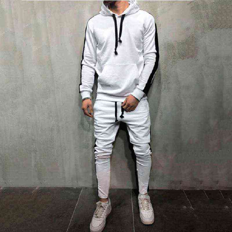 New Casual Men's Set TraCKsuit Hommes Pull Sporting Track Suit Homme Fitness À Manches Longues Hoodies Sweats Pantalon MY058 L220624