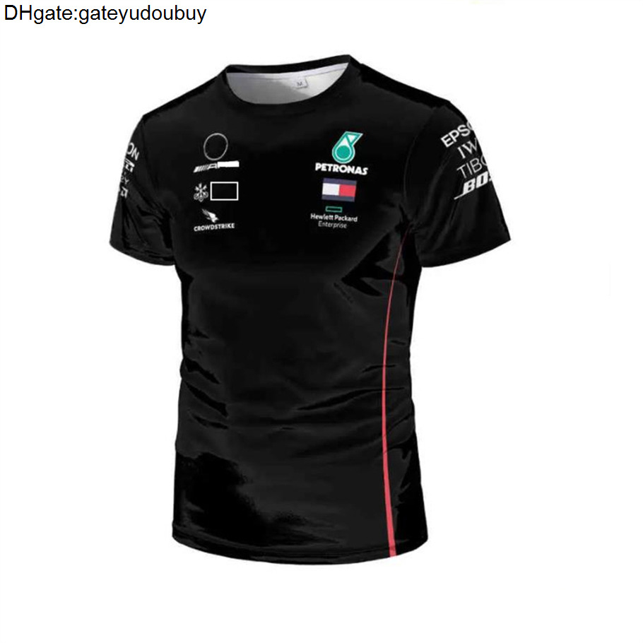 

Men's Luxury Petronas Mercedes Brand t Shirts Amg F1 Lewis Hamilton Benz T-shirts Formula One Polo Pit Grand Prix Motorcycle Fast Dry Riding JRUA