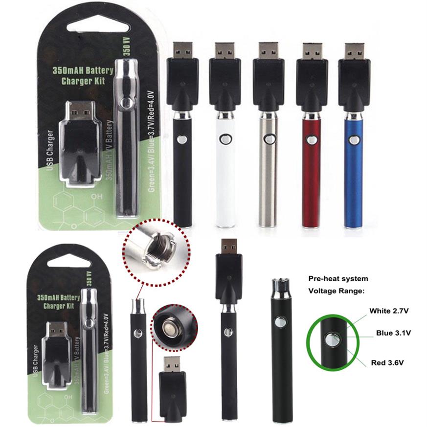 

Vertex Battery 510 Thread Batteries Preheating Vape Pens 350mAh Variable Voltage Carts for thick Oil Atomizers Cartridges279g