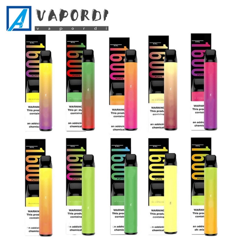 

Puff XXL Disposable Vapes Pen Electronic Cigarette 1600 Puffs Vape Device 850mah 6.5ml Pod 40 Colors