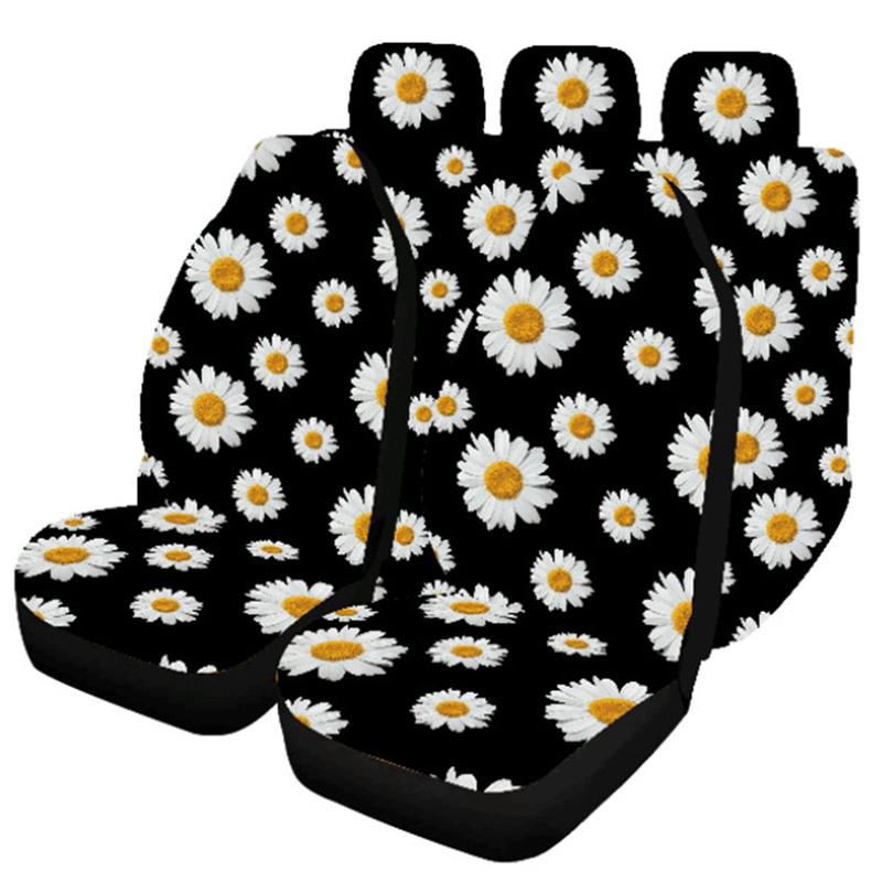 

Car Seat Covers Universal Daisy Print Durable High Back For Season Cover Set Front Protector Fit Most Accessories