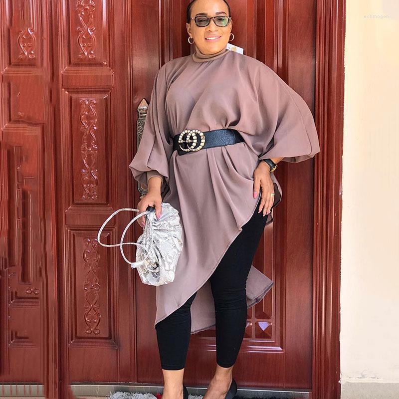 

Plus Size Dresses Women Clothing Fall Mid-turtleneck Long Sleeve Dress Ladies Casual Irregular Wholesale Drop Echm22, Red