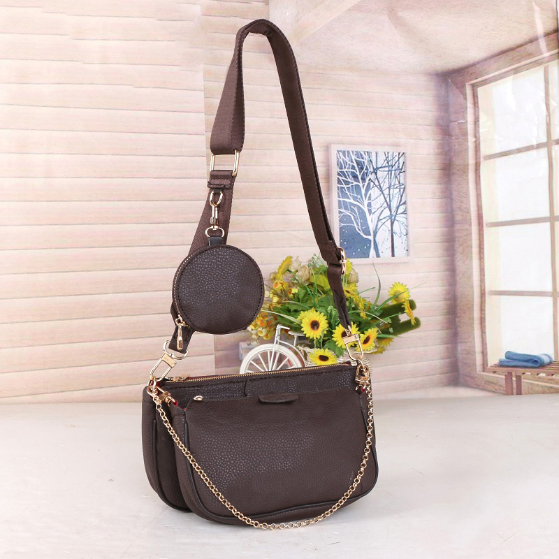

Designer Handbags Purses Womens Bag Multi Pochette Accessoires 3-pcs Pillow Duffle Hobo Embossing Logo Shoulder Chain Belt Ladies Crossbody Bags Messenger M44823, Customize