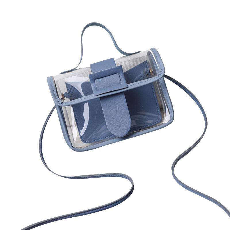 

Duffel Bags Crossbody Purse Fashion Women Shoulder Bag Transparent Handbag Small Sweet Adjustable Strap Ladies Portable PU Leather Messenger, Pink