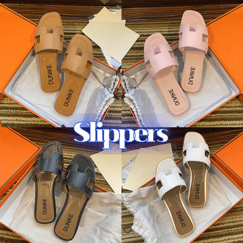 

With Box luxury slippers women sandal Flat Flip Flops Crocodile Skin Slide Ladies Beach designer slides Summer Genuine Leather Slipper outdoor womens shoes, Double box