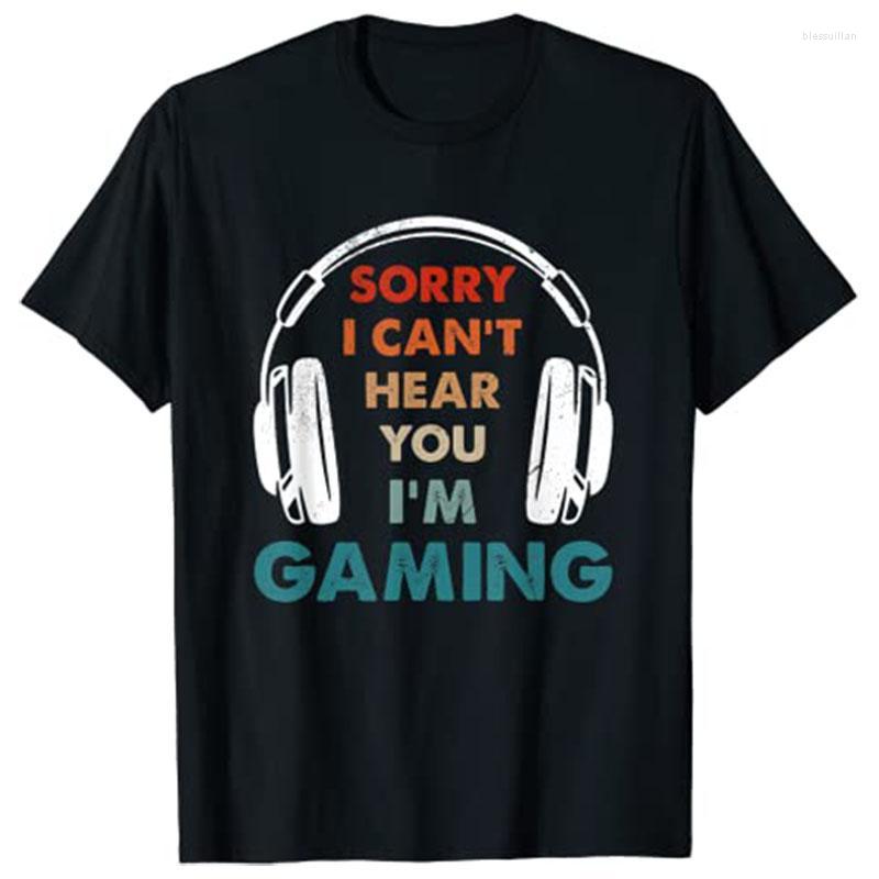 

Men's T-Shirts Sorry I Can't Hear You I'm Gaming Funny Gamer Gifts Boys Men T-Shirt Customized ProductsMen's Bles22, Sky blue