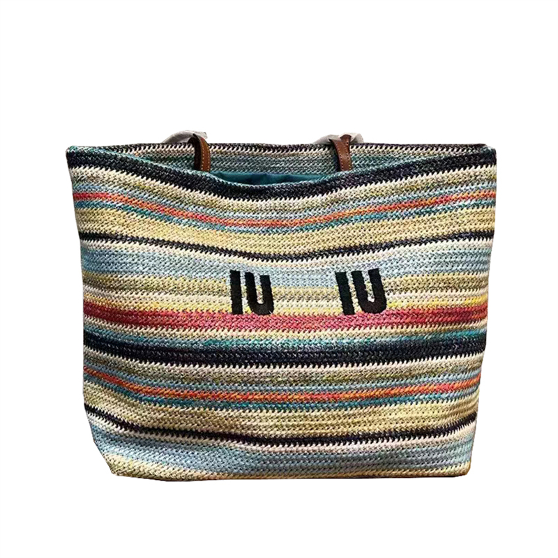 

Designer tote Handbag for Women Luxury Knitting Colorful Bag Ladies Fashion Handbags Female Casual Bags M025