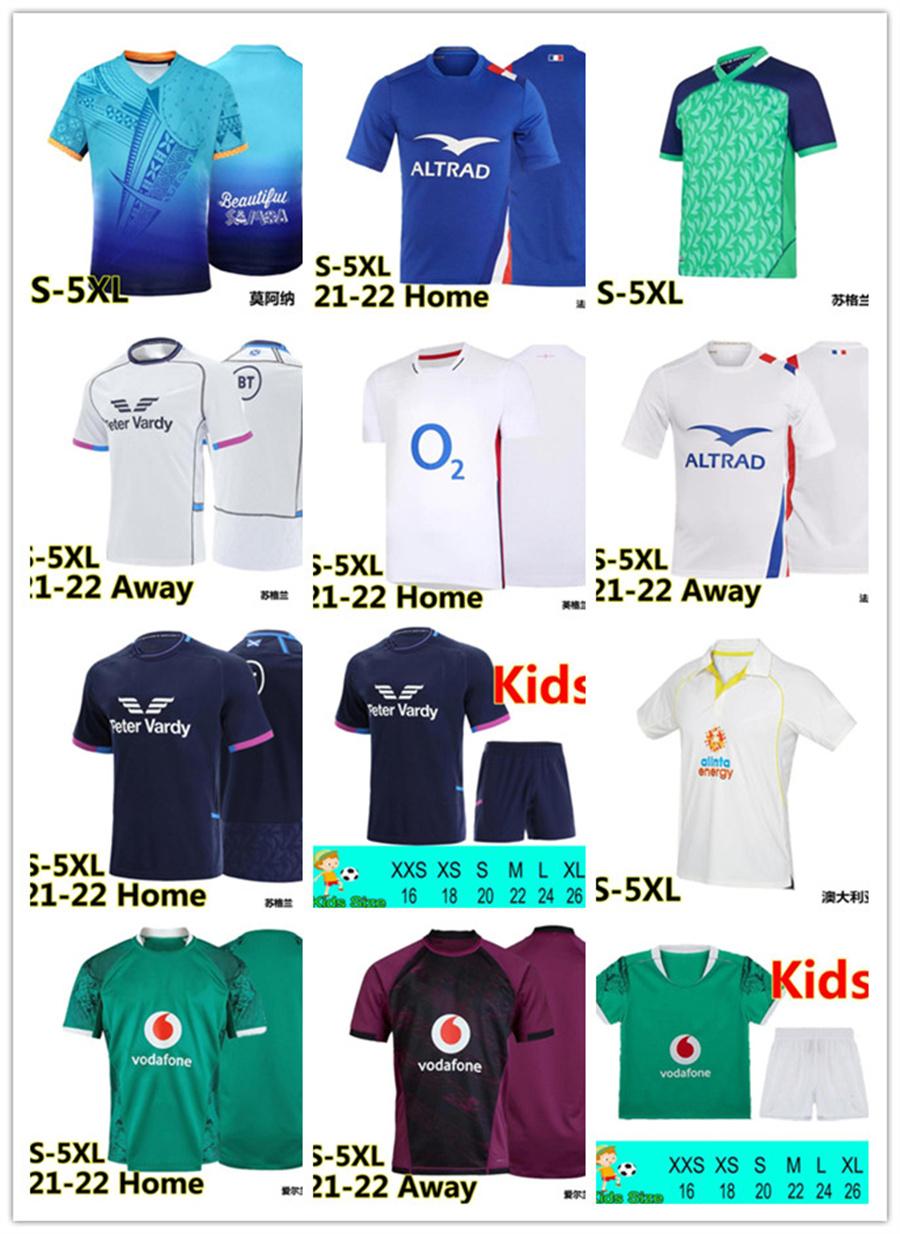 

21 22 World Cup Ireland Rugby Jerseys Maillot de Foot Scotland BOLN Irish IRFU NRL men kids kit jersey 2021 2022 Moana Irishman 5XL 999 new, Sugelan 21-22 away