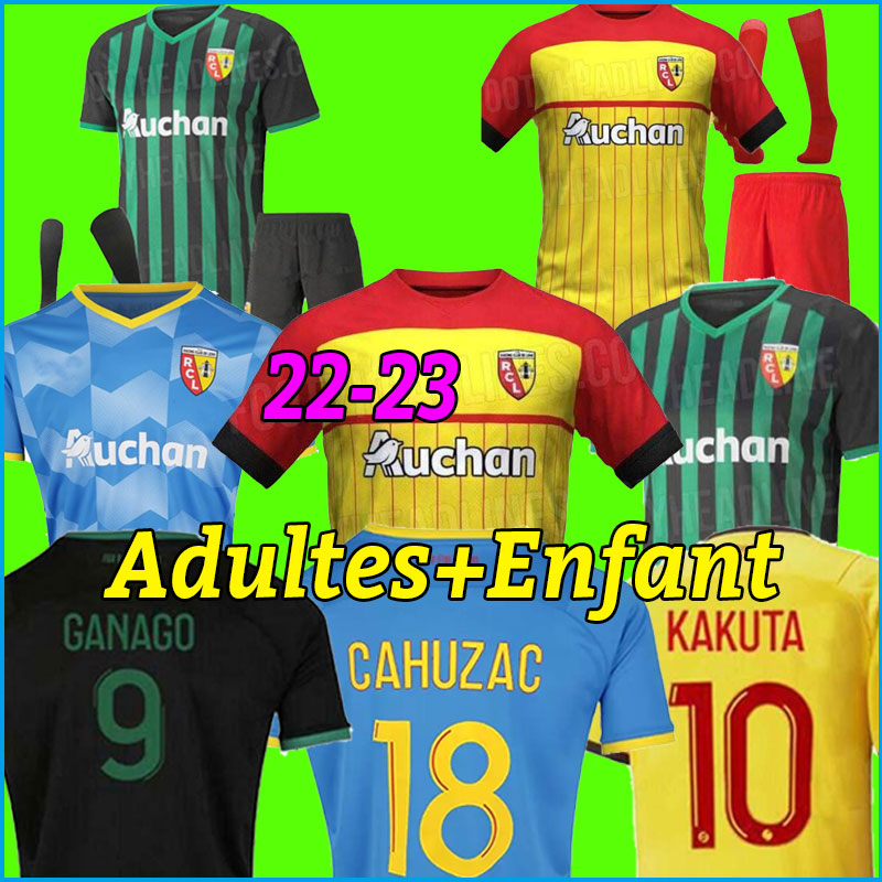 

21 22 23 RC Lens Sainte Barbe special-edition soccer jerseys KAKUTA GANAGO SOTOCA FOFANA hommes enfants BANZA 2021 2022 Football Shirts men kids kit maillots de foot, Away