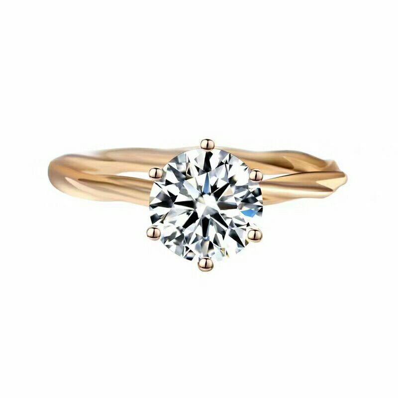 

Cluster Rings D Color Moissanite Diamond Fashion Simple Ring For Women 925 Sterling Silver Fine Wedding JewelryCluster