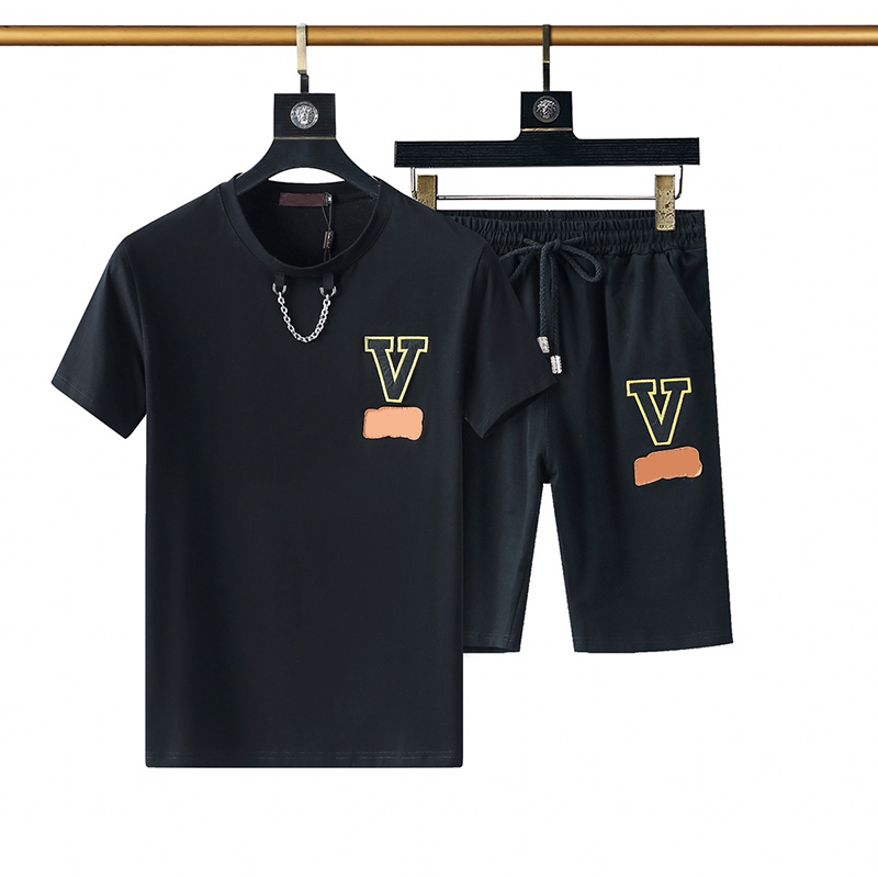 

Mens Designers fashion leisure Tracksuits Summer Suits T Shirt Seaside Holiday Shirts Shorts Sets Man Women Luxury Set Outfits Sportswears, 04