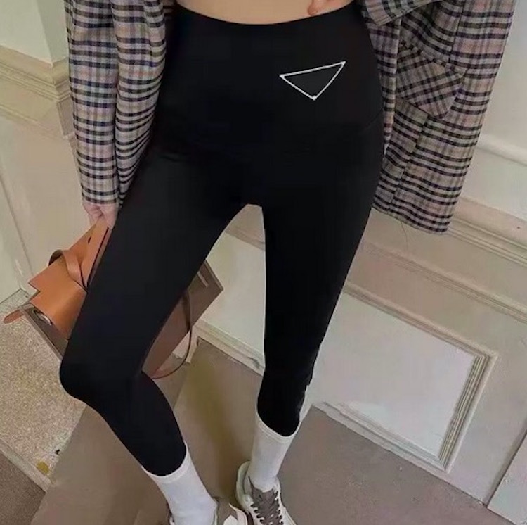 

Women Pants Legging Spring Autumn Style Lady Slim Pant Trouse Yoga Leggings High Waist Sport Capris With Letters Printed, Black