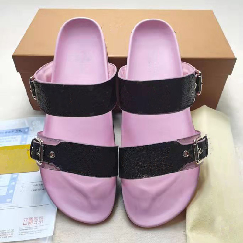 

BOM DIA Flat Sandals Designer Slides Women Luxury fashion brand shoes Size 35-42 model HY05