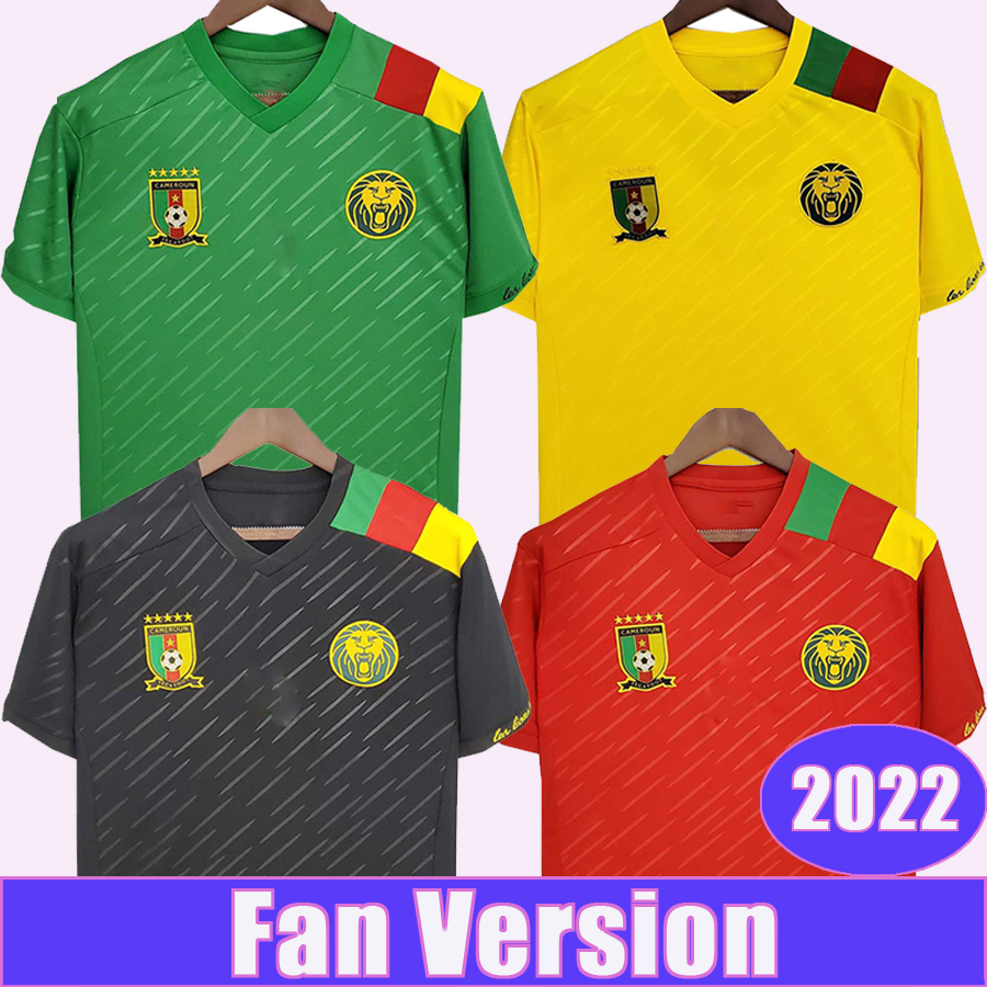 

2022 Cameroon Nations Team ABOUBAKAR Mens Soccer Jerseys CHOUPO-MOTING BAHOKEN BASSOGOG GANAGO EKAMBI Home Away 3rd Red Football Shirts, Qm8250 2022 red world prelimi...y