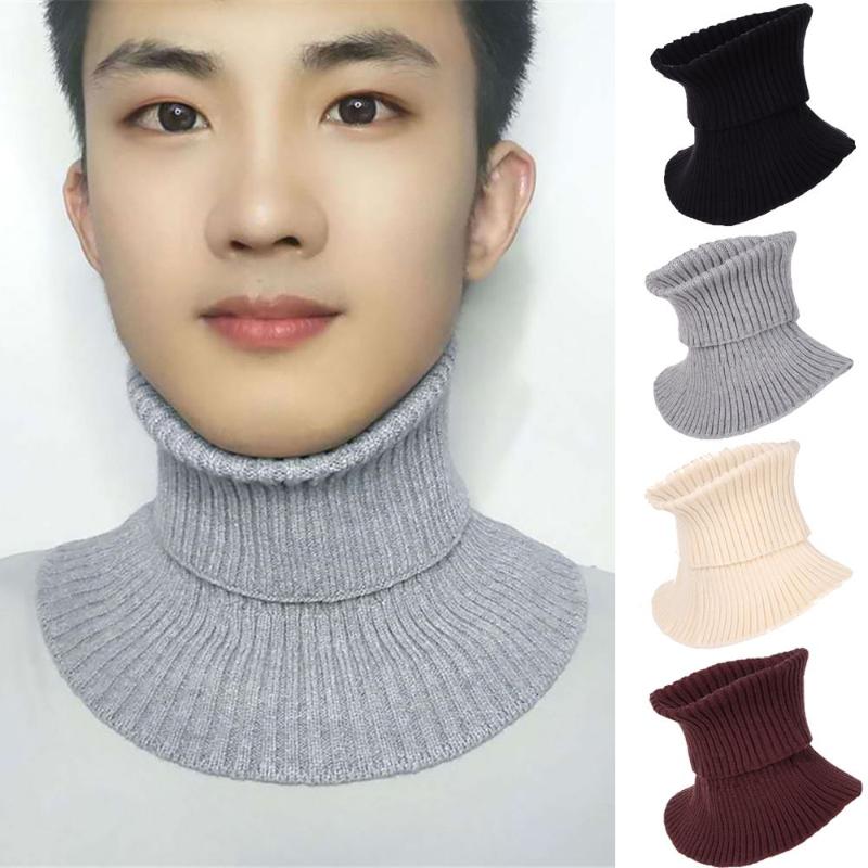 

Bow Ties Men Women Knitted Elastic Fake Collar Scarf Warm Winter Cycling Windproof Ruffles Detachable Wrap Fashion Accessories