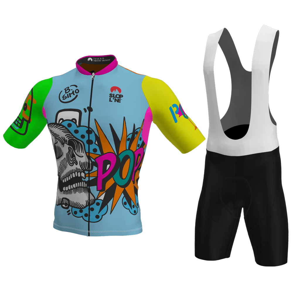 Slopline Cycling Jersey Set Short Sleeve Road MTB Summer Bike Clothing Maillot Ciclismo 9D Gel Bib Shorts Long-distance cycling-image-765090587