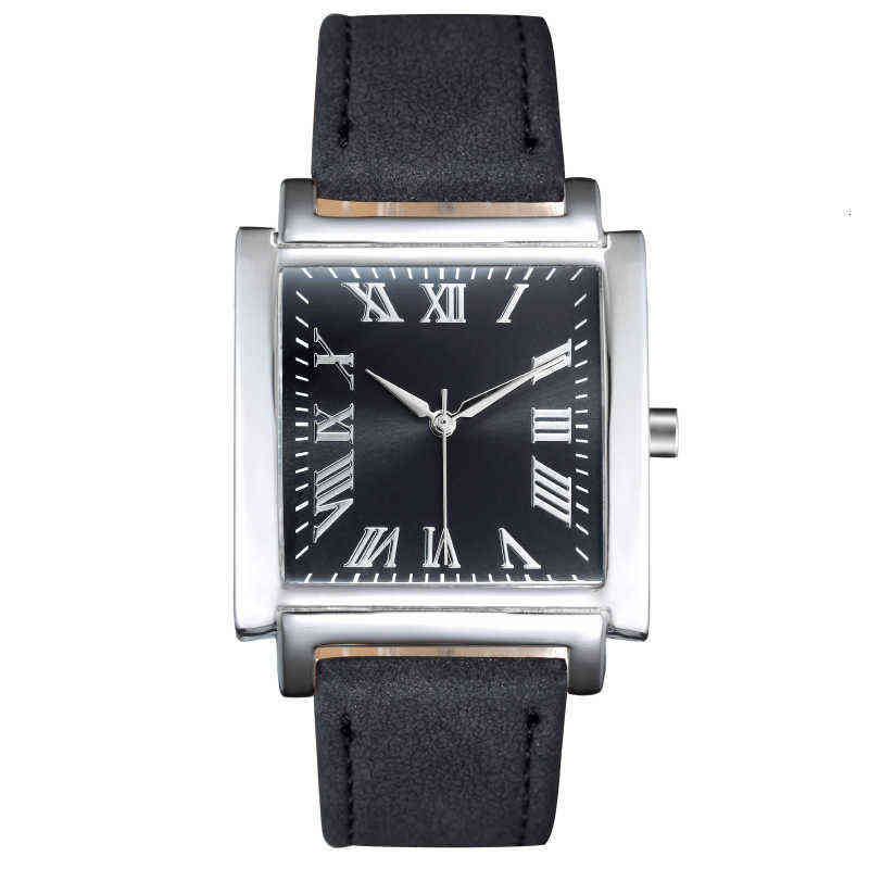 

Tank Cart fashion women's watch Gts Non Mechanical Business Belt Simple Wine Barrel Men's Fashion Quartz Watch, Black belt and white face