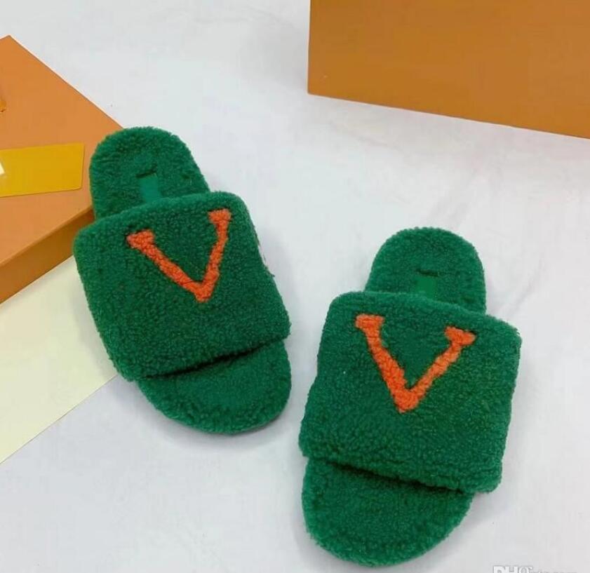 

Designer Top Winter Slippers Women 15 color Wool Slipper Fur Fluffy Warm Letters Embroidery Sandals Indoor Outdoor Comfortable Home Flip Flop, Not for individual sale