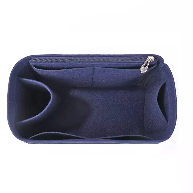 

Fits for PUZZLE Felt Cloth Insert Bag Organizer Makeup Handbag Travel Inner Purse Boston Cosmetic Bags Bag in Bag, Khaki for m29