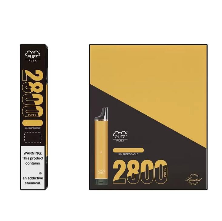 

puff Flex Disposable vape E cigarette Device Puffs 2800 850mAh Battery 10ml Prefilled Cartridge vapes VS puff 2800 1600 Bang xxl elf bars iget bar elux legend