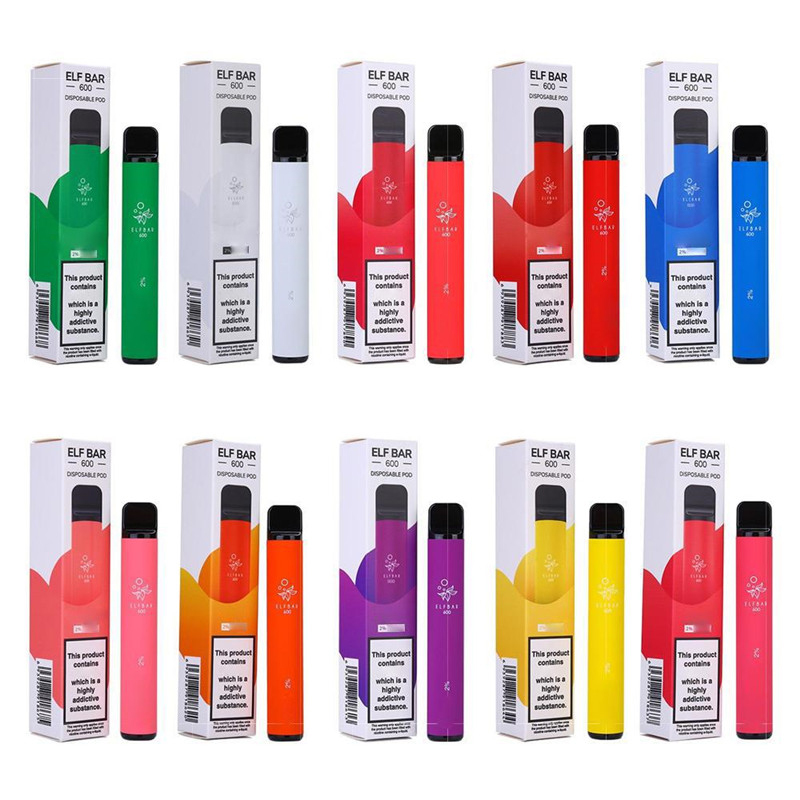 

Elf Bar Disposable E Cigarette 600 Puffs 2ml 2% Vape Pen 16x104mm Size Battery 550mAh