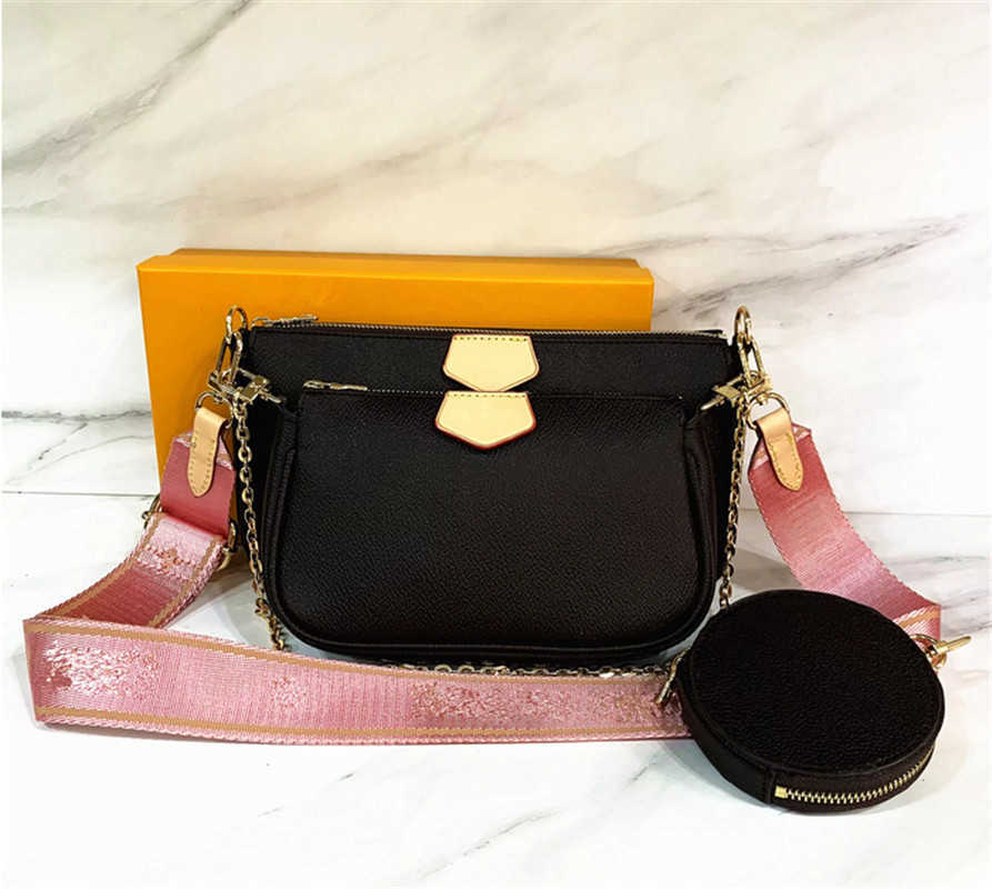 

Famous Brand Designer 3-IN-1 Messenger Handbag Tote Leather Vintage Pattern Crossbody Handbag Purse New Shoulder Bag Clutch Tote H0466