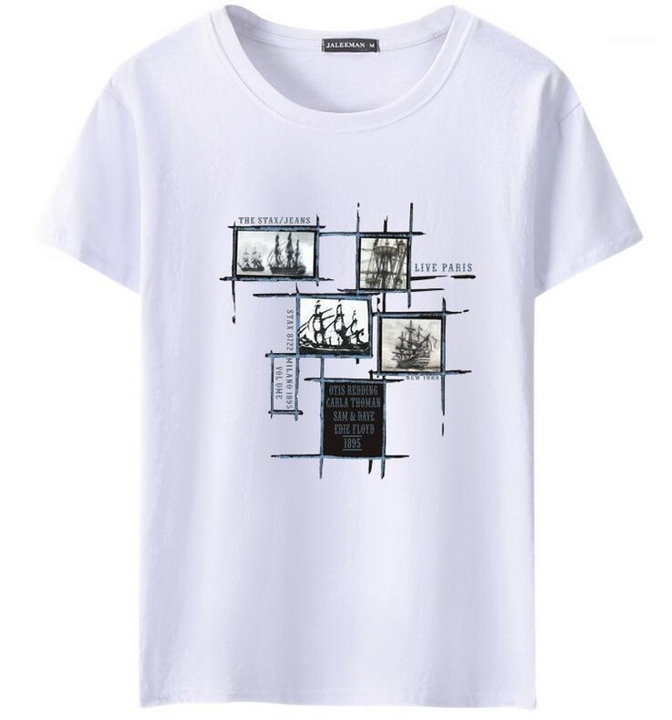 

Summer Men's T-shirts Casual Short-Sleeved Cotton Hip-Hop Tee Shirt Homme Music Printed Funny T-shirt Men Tees Shirts, U417-3