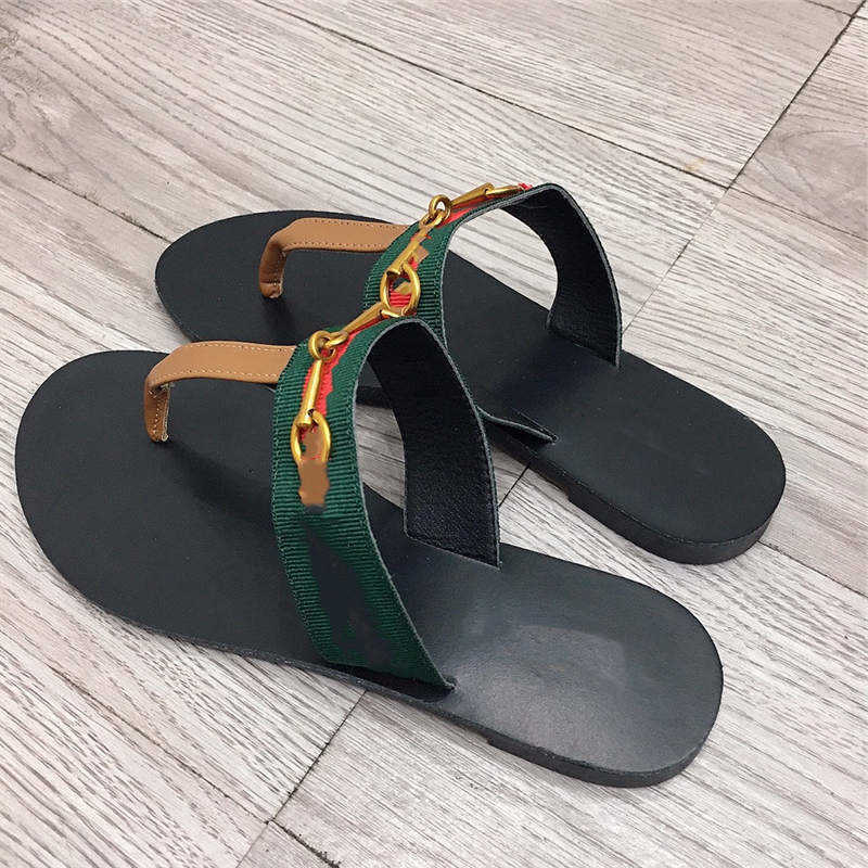 

designer shoes women slippers dg slipper summer fashion brand flip flops genuine leather slides sandals metal chain ladies casual size 36-45 wedding us4.5 no, G2